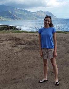 Kerry Marie Sloan on the Island of Oahu